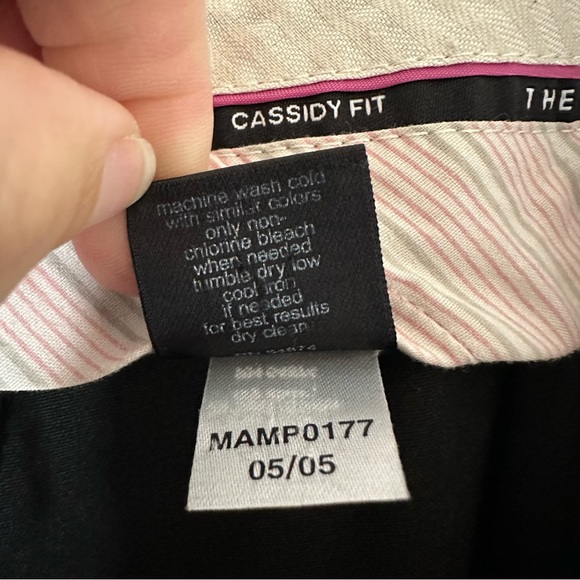 The Limited Cassidy Black Wide Leg Mid Rise Dress Pants Sz 2 Short - Picture 7 of 16